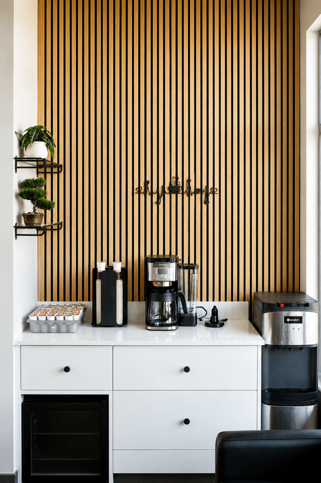 Salon refreshment station